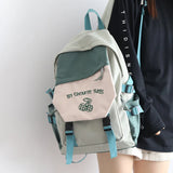 Girl's Embroidered Schoolbag, Junior Student Backpack