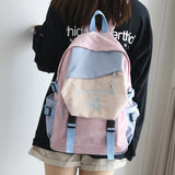 Girl's Embroidered Schoolbag, Junior Student Backpack