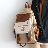 Girl's Embroidered Schoolbag, Junior Student Backpack