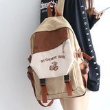 Girl's Embroidered Schoolbag, Junior Student Backpack