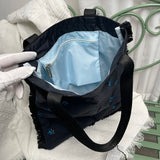 Embroidered Orchid Bag Casual Shoulder Handbag Tote Bag