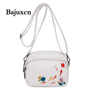 Soft PU Leather Mini Messenger Bag for Women in Brown