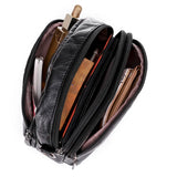 Soft PU Leather Mini Messenger Bag for Women in Brown