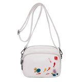 Soft PU Leather Mini Messenger Bag for Women in Brown