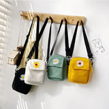 Mini Canvas Women's Crossbody Bags Embroidery Handbags