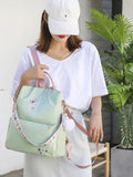 Anti-theft Backpack with Embroidery for Teen Girls