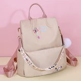 Anti-theft Backpack with Embroidery for Teen Girls