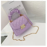 Embroidery Thread Crossbody Bag Women Shoulder Handbag PU Leather Messenger