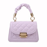 Embroidery Thread Chain Crossbody Bag Women Shoulder Bag PU Leather