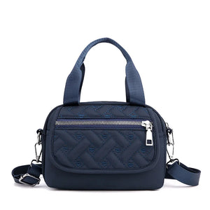 Embroidery Thread Oxford Shoulder Bag Waterproof Cloth Crossbody Bag