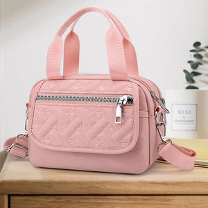 Embroidery Thread Oxford Shoulder Bag Waterproof Cloth Crossbody Bag