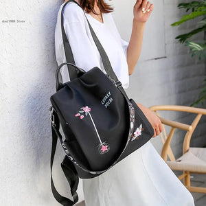 Waterproof Oxford Women Backpack for School