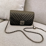 Embroidery Women Faux Leather Handbag and Purse Chain Shoulder Bag