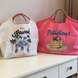 Embroidery Women Bag Handbag Shopping Nylon Shoulder Bag