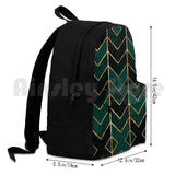 Emerald Copper Arrows Outdoor Hiking Backpack Sports Bag