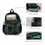 Emerald Copper Arrows Outdoor Hiking Backpack Sports Bag