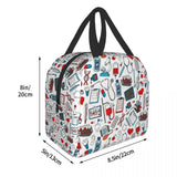 Emergency Nursing Supplies Patterns Portable Lunch Box for Women
