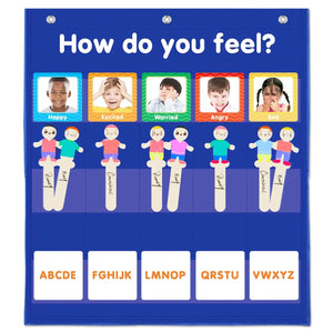 Emotions & Feelings Pocket Chart for Kids, Social Emotional Learning