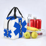 EMT Star of Life Insulated Lunch Bag for Women Paramedic Doctor