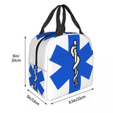 EMT Star of Life Insulated Lunch Bag for Women Paramedic Doctor