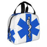 EMT Star of Life Insulated Lunch Bag for Women Paramedic Doctor