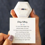 Enamel Beads Anxiety Ring Stainless Steel Fidget Ring