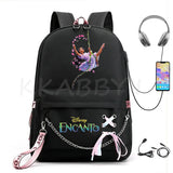 Encanto Usb Backpack School Bag Laptop Rucksack