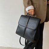 England Style Women's Backpack Soft PU Leather Shoulder Bag Casual Crossbody