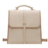 England Style Women's Backpack Soft PU Leather Shoulder Bag Casual Crossbody