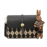 Plaid Messenger Bags Crossbody Bags Women Small Shoulder Bags