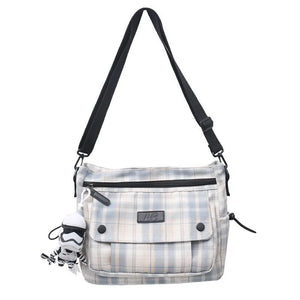 England Style Cotton Shoulder Bag for Women Large Capacity Messenger Bags