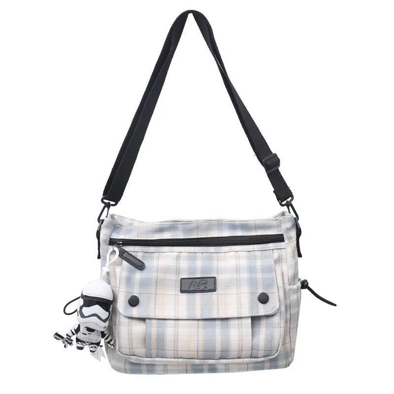 England Style Cotton Shoulder Bag for Women Large Capacity Messenger Bags