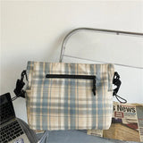 England Style Cotton Shoulder Bag for Women Large Capacity Messenger Bags