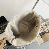 England Style Cotton Shoulder Bag for Women Large Capacity Messenger Bags