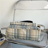England Style Cotton Shoulder Bag for Women Large Capacity Messenger Bags