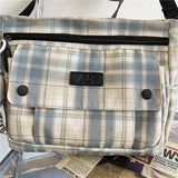 England Style Cotton Shoulder Bag for Women Large Capacity Messenger Bags