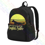 English Setter Bird Dog Lover Sun Backpack