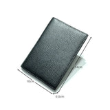 Engrave Letters Leather Passport Cover Name Soft Cowhide Travel Passport Holder