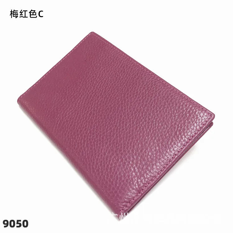 Engrave Letters Leather Passport Cover Name Soft Cowhide Travel Passport Holder