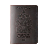 Personalized Leather Passport Cover Canada