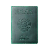 Personalized Korea Passport Holder Engraved Leather Republic of Korea Cover