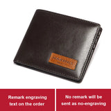 Engraving Men Wallets Small Money Purses Wallets Dollar Top Men Thin Wallet