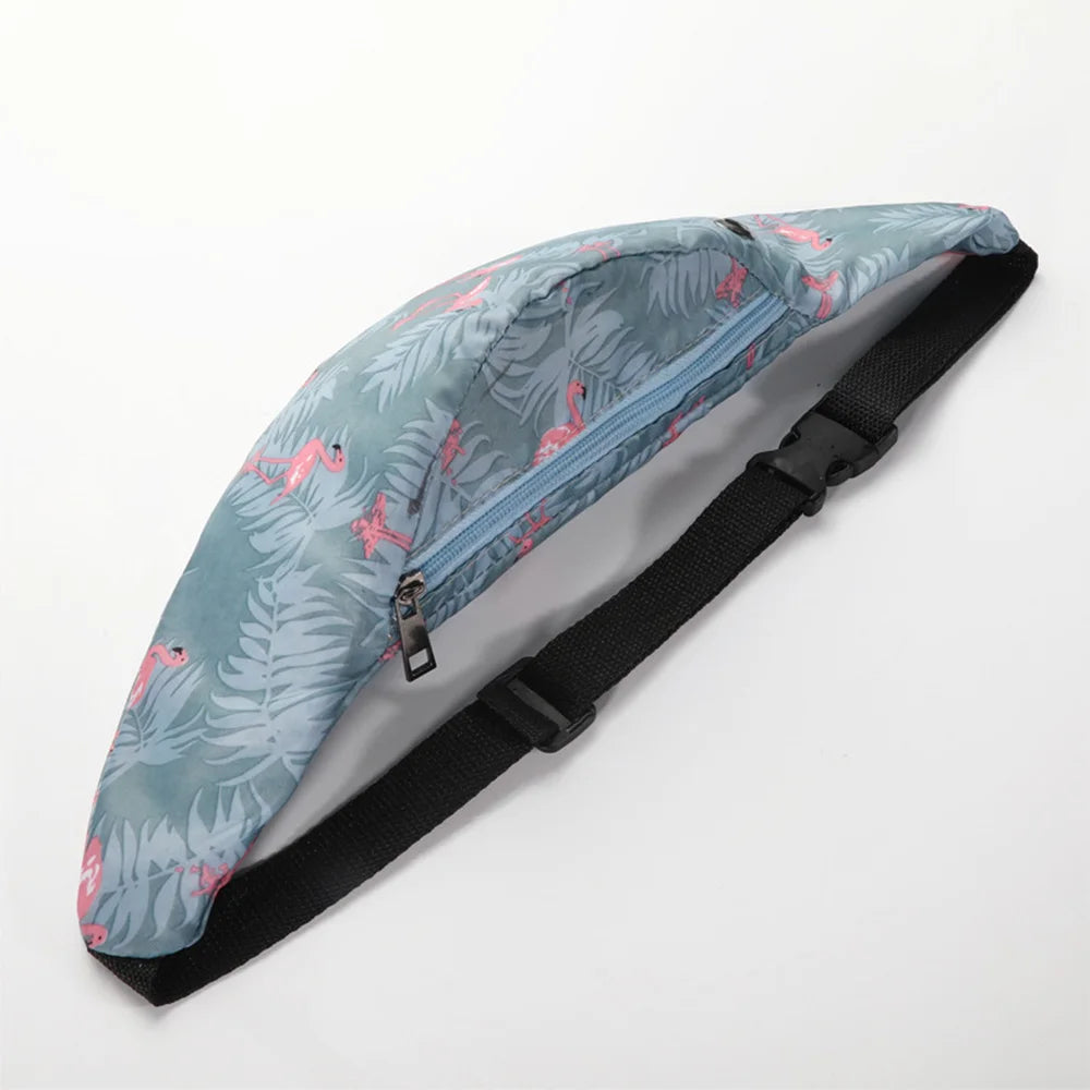 3D Colorful Print Waist Bag Fanny Pack Hip Belt Phone Bag
