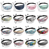 3D Colorful Print Waist Bag Fanny Pack Hip Belt Phone Bag