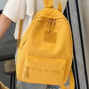 Waterproof Nylon Women Backpack Female Bagpack Teenager Girls School BookBag