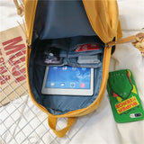 Waterproof Nylon Women Backpack Female Bagpack Teenager Girls School BookBag