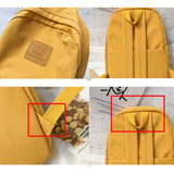 Waterproof Nylon Women Backpack Female Bagpack Teenager Girls School BookBag