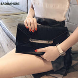 Envelope Clutch Bag Leather Shoulder Purse