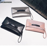 Envelope Clutch Bag Leather Shoulder Purse