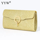 Sequined Envelope Clutch Shoulder Bag Chain Party Purse